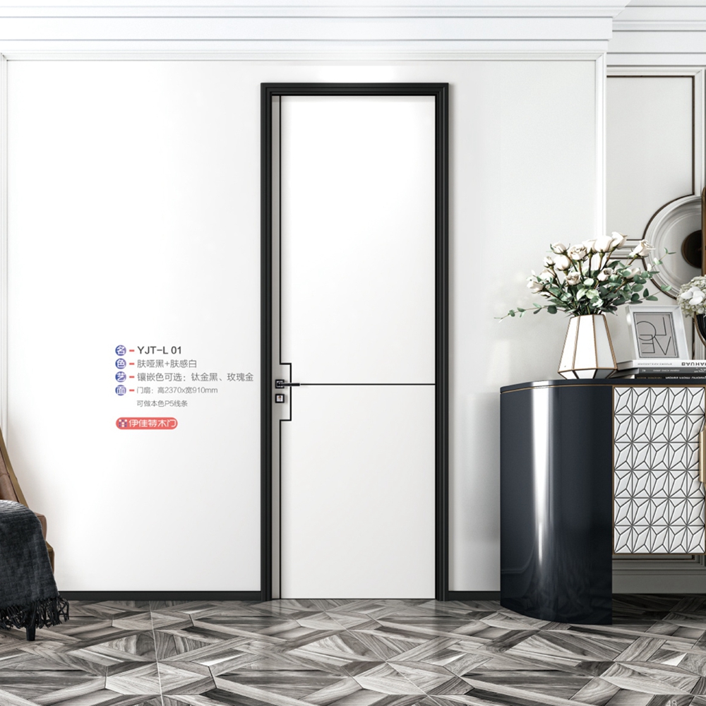 2021伊佳特木門YJT-L01膚啞黑+膚感白