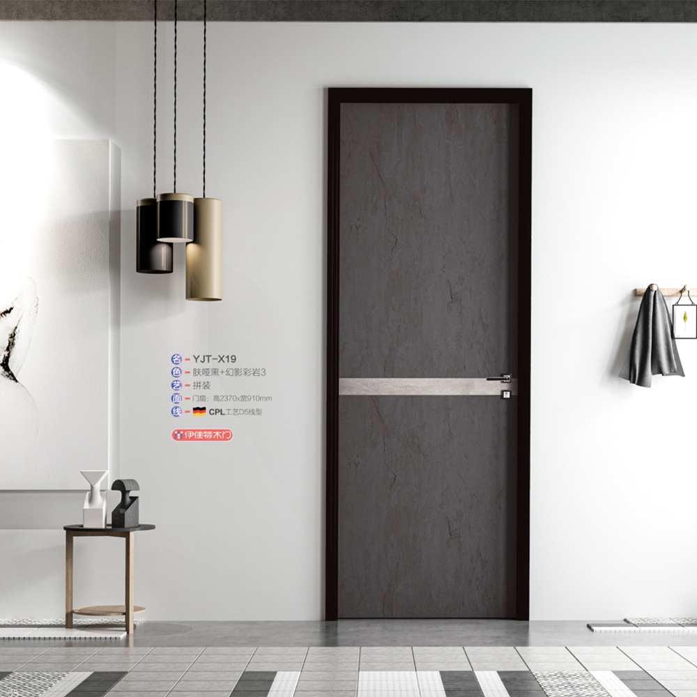 2021伊佳特木門(mén)YJT-X19膚啞黑+幻影彩巖3