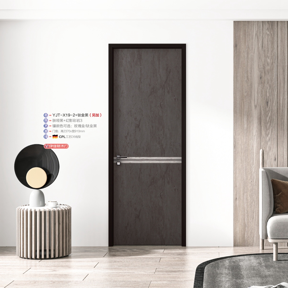 2021伊佳特木門(mén)YJT-X19-2+鈦金黑(另加)膚啞黑+幻影彩巖3