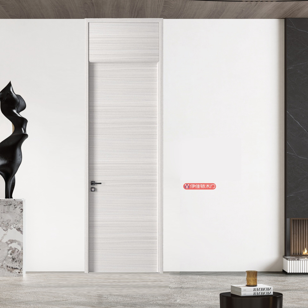 2021伊佳特木門YJT-北歐雪松(橫紋)極簡(jiǎn)平板(帶門楣)